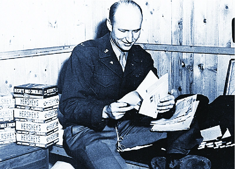 Photograph of Lt. Halvorsen, or 'Uncle Wiggy Wings'